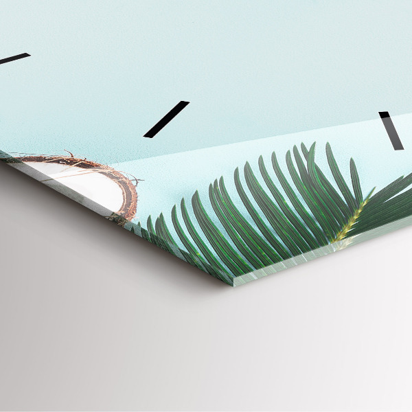 Wanduhr quadratisch Sommer Komposition