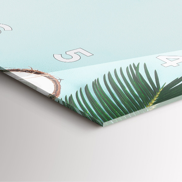 Wanduhr quadratisch Sommer Komposition