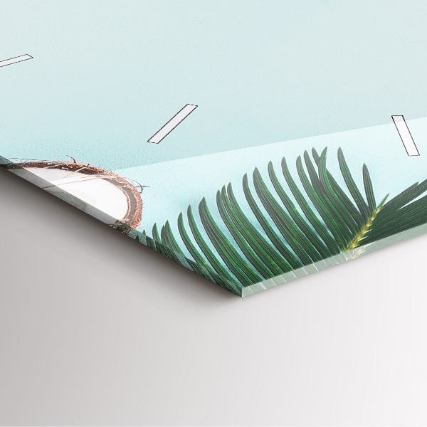 Wanduhr quadratisch Sommer Komposition