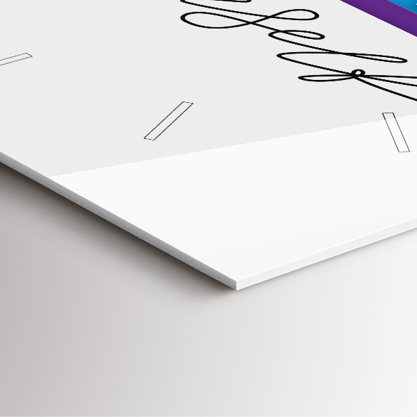 Wanduhr quadratisch Inschrift Sei du selbst