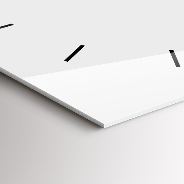 Wanduhr modern quadratisch Tropische Blätter