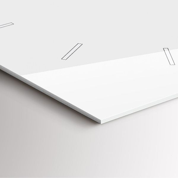 Wanduhr modern quadratisch Tropische Blätter