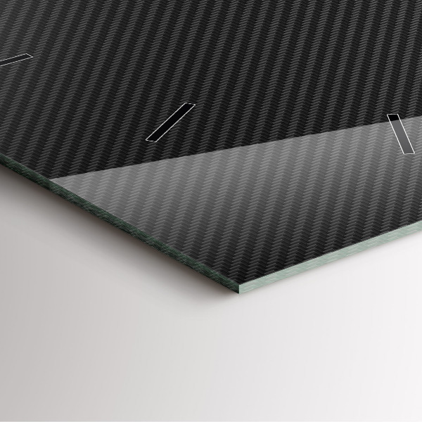 Wanduhr modern quadratisch Dunkles Abstraktes