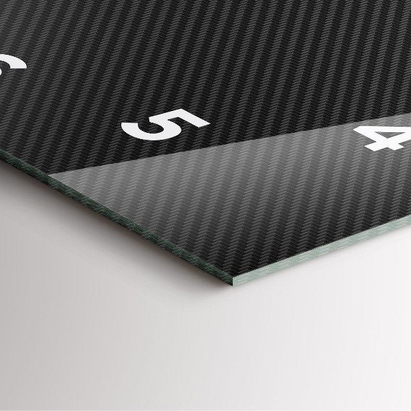 Wanduhr modern quadratisch Dunkles Abstraktes