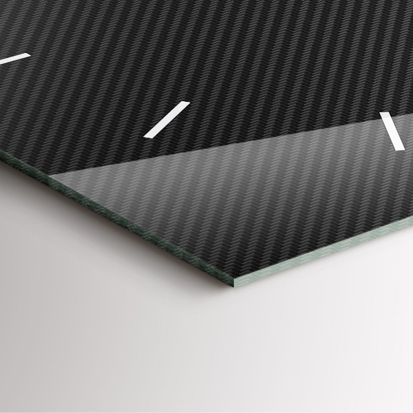 Wanduhr modern quadratisch Dunkles Abstraktes