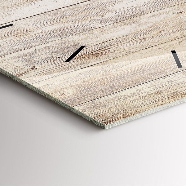 Wanduhr modern quadratisch Holztafeln