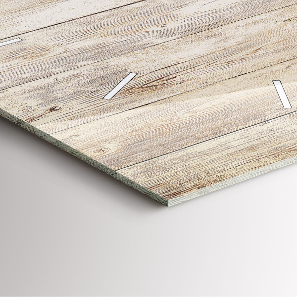 Wanduhr modern quadratisch Holztafeln