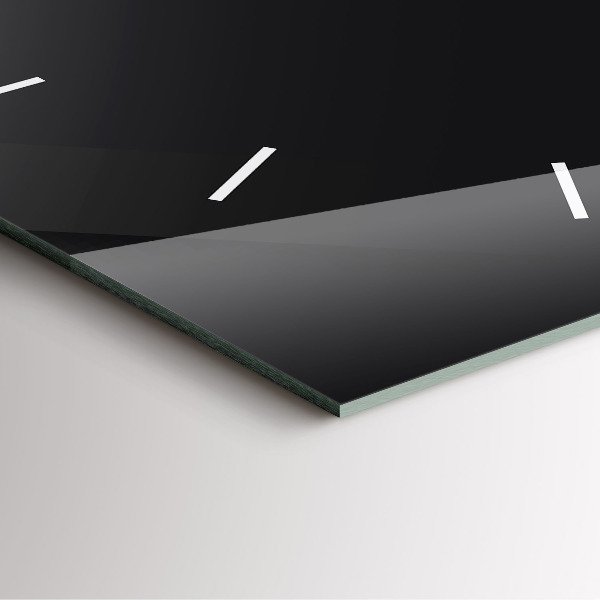 Wanduhr modern quadratisch Dunkles Wandmuster