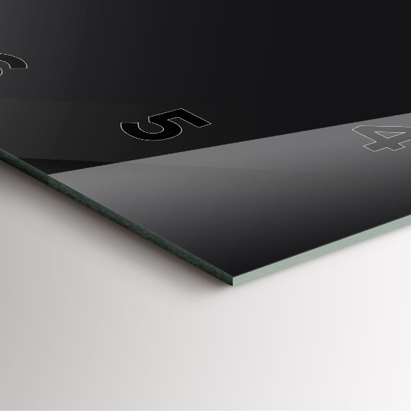 Wanduhr modern quadratisch Dunkles Wandmuster