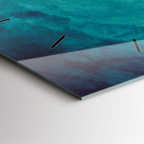 Wanduhr quadratisch Tiefe Abstraktion