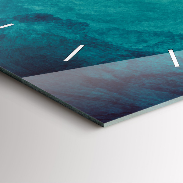 Wanduhr quadratisch Tiefe Abstraktion