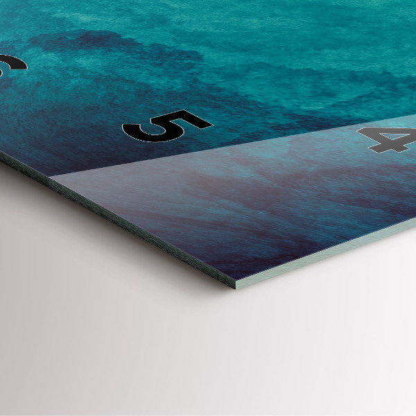 Wanduhr quadratisch Tiefe Abstraktion