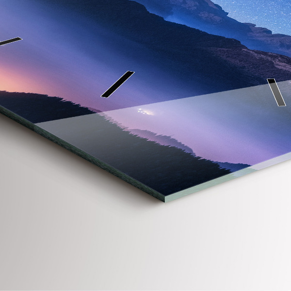 Wanduhr quadratisch mit motiv Milchstraße