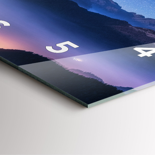 Wanduhr quadratisch mit motiv Milchstraße