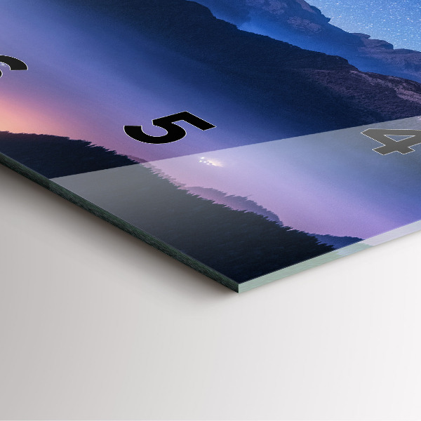 Wanduhr quadratisch mit motiv Milchstraße