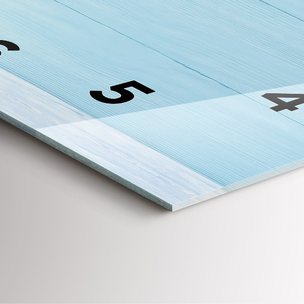 Wanduhr quadratisch mit motiv Kindertafel