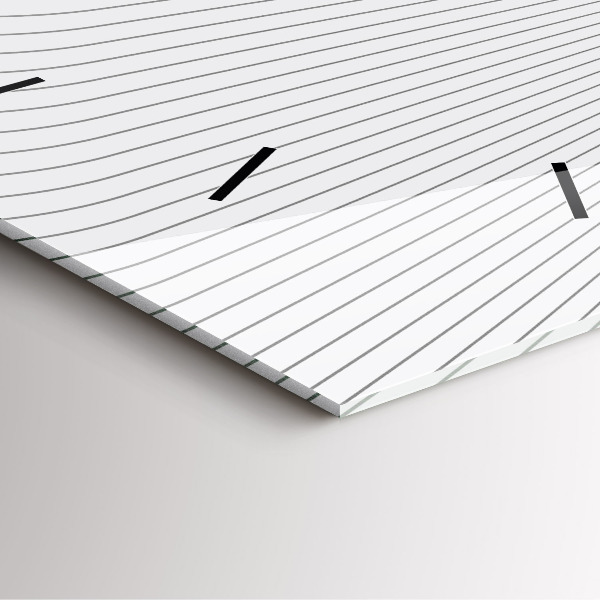 Wanduhr quadratisch mit motiv Linien abstrakt