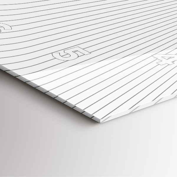 Wanduhr quadratisch mit motiv Linien abstrakt