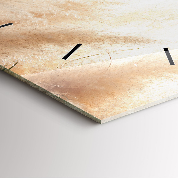 Wanduhr quadratisch mit motiv Maserung abstrakt