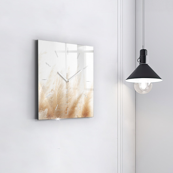 Wanduhr quadratisch mit motiv Maserung abstrakt