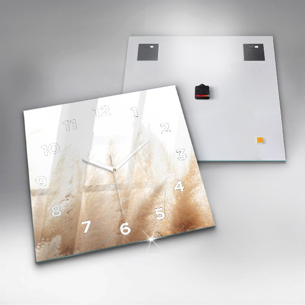 Wanduhr quadratisch mit motiv Maserung abstrakt