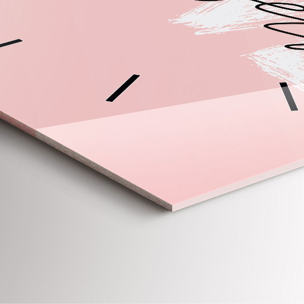 Wanduhr quadratisch mit motiv Liebe dich selbst Inschrift