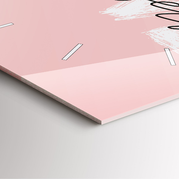 Wanduhr quadratisch mit motiv Liebe dich selbst Inschrift