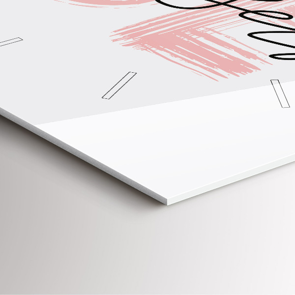 Wanduhr quadratisch mit motiv Inschrift Sei du selbst