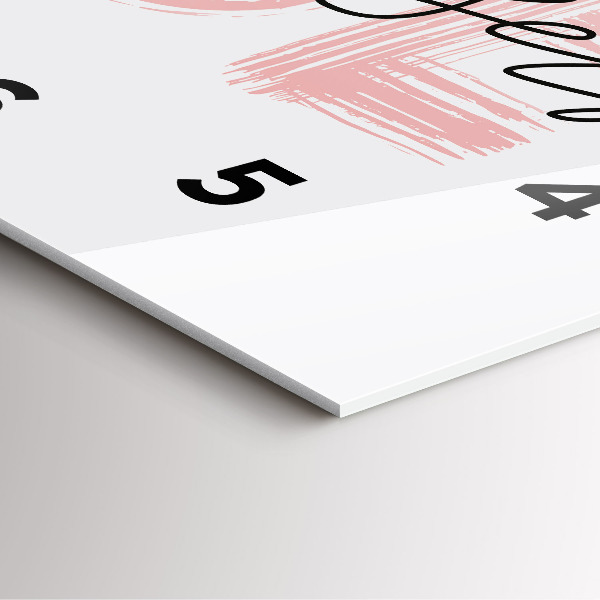 Wanduhr quadratisch mit motiv Inschrift Sei du selbst