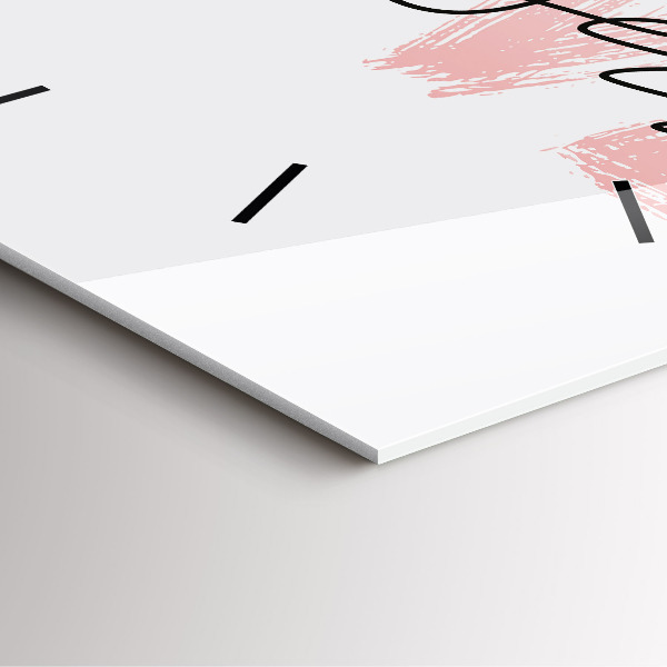 Wanduhr quadratisch Inschrift Liebe dich selbst