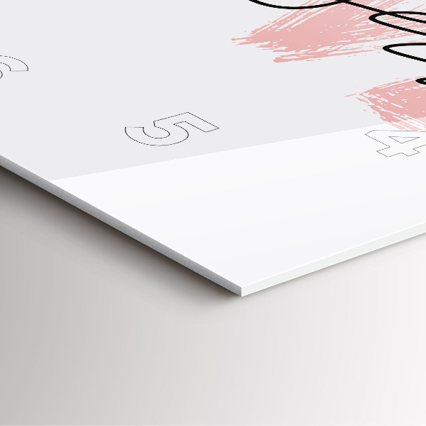 Wanduhr quadratisch Inschrift Liebe dich selbst