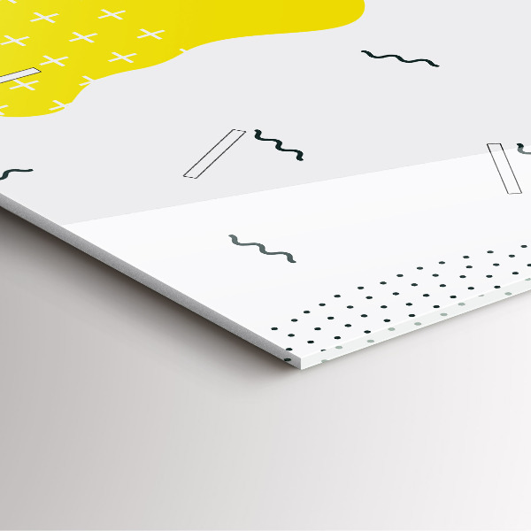 Wanduhr quadratisch mit motiv POP abstrakt