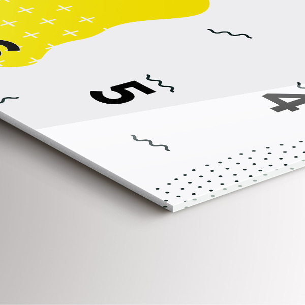 Wanduhr quadratisch mit motiv POP abstrakt