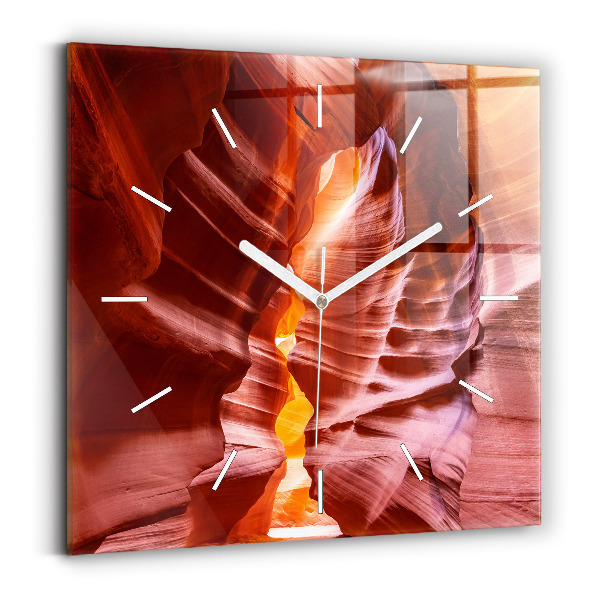 Wanduhr quadratisch Sand-Schlucht