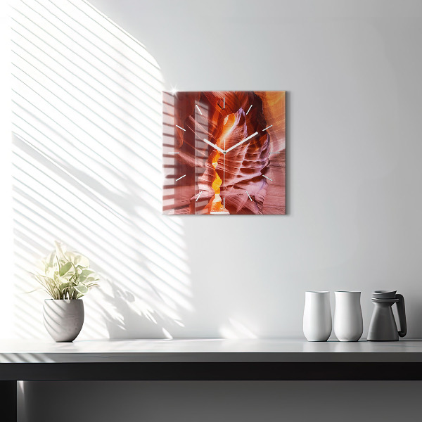 Wanduhr quadratisch Sand-Schlucht