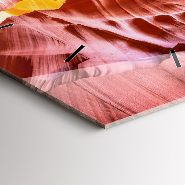 Wanduhr quadratisch Sand-Schlucht