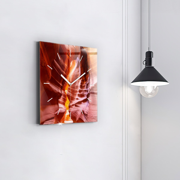 Wanduhr quadratisch Sand-Schlucht