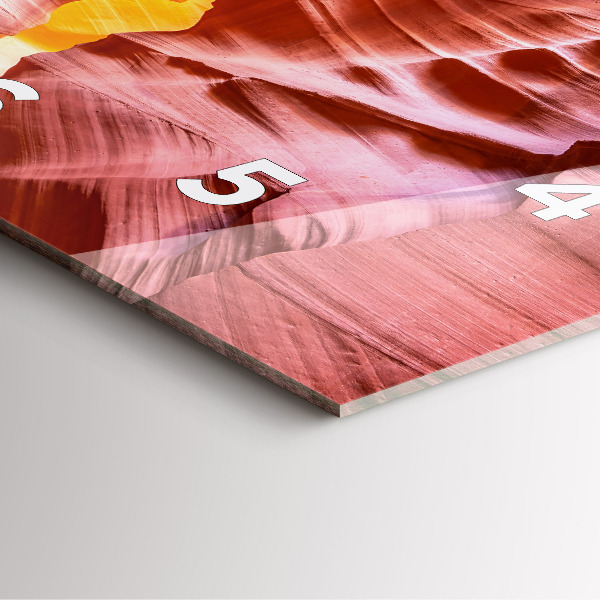 Wanduhr quadratisch Sand-Schlucht