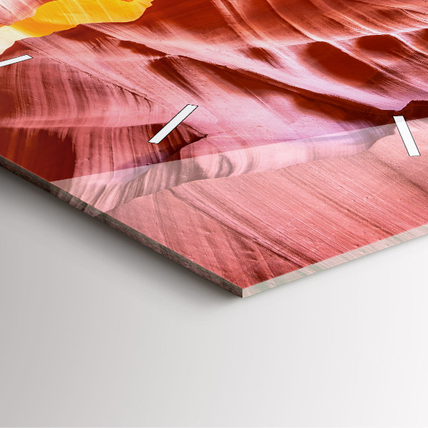 Wanduhr quadratisch Sand-Schlucht