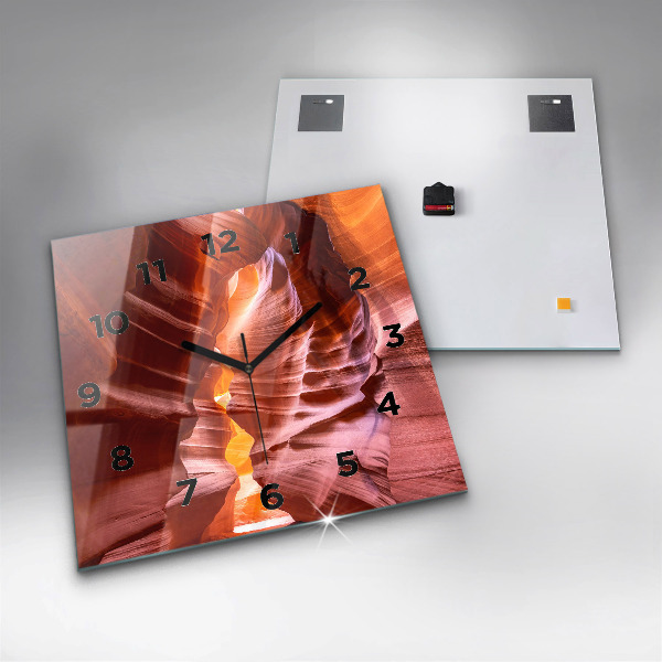 Wanduhr quadratisch Sand-Schlucht