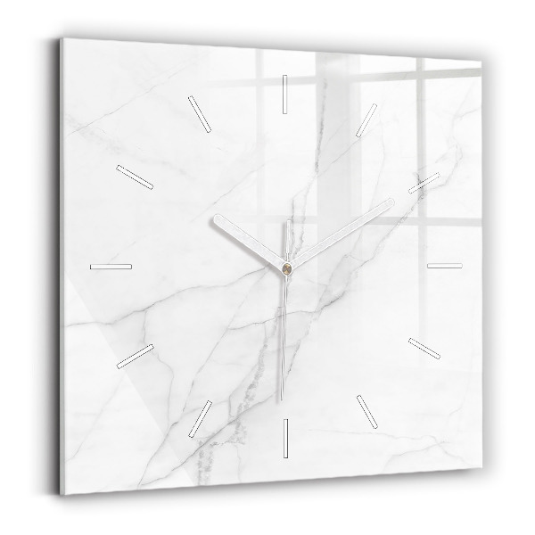 Wanduhr quadratisch Dekorativer Marmor