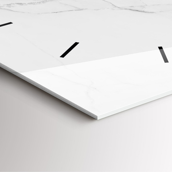 Wanduhr quadratisch Dekorativer Marmor