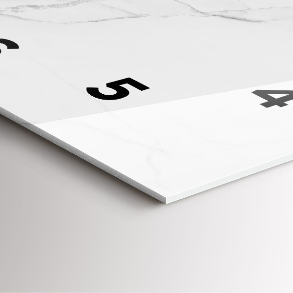 Wanduhr quadratisch Dekorativer Marmor