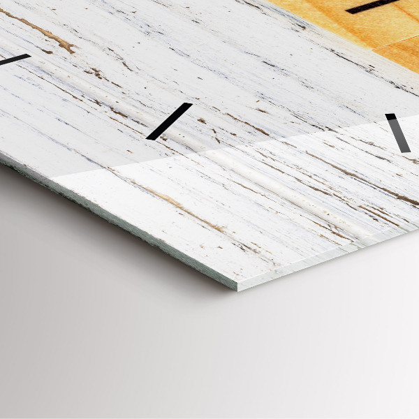 Wanduhr modern quadratisch Familie