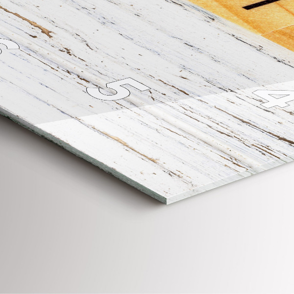 Wanduhr modern quadratisch Familie