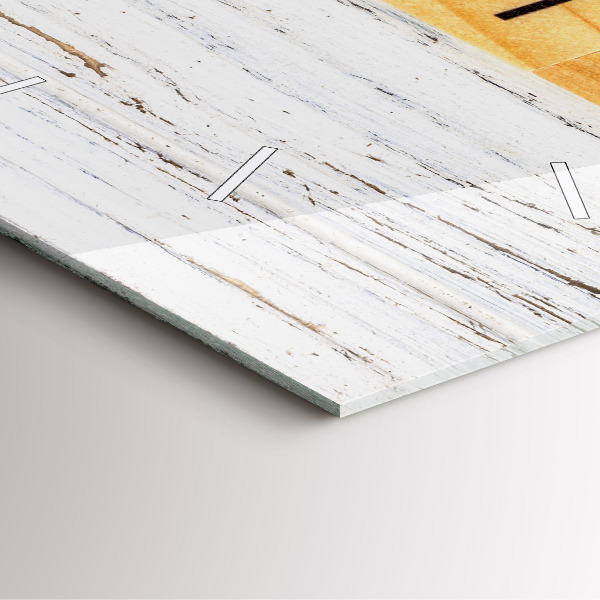 Wanduhr modern quadratisch Familie