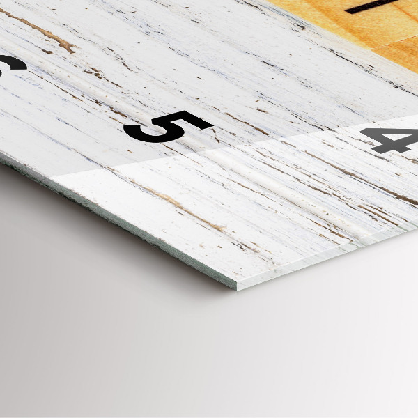 Wanduhr modern quadratisch Familie