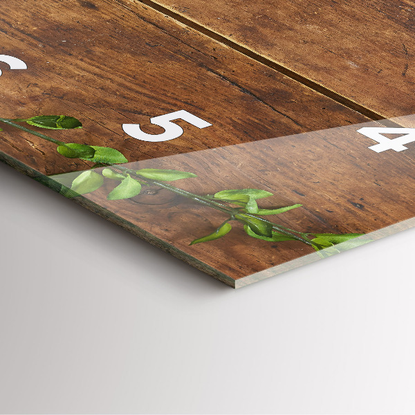 Wanduhr quadratisch Rustikales Holz