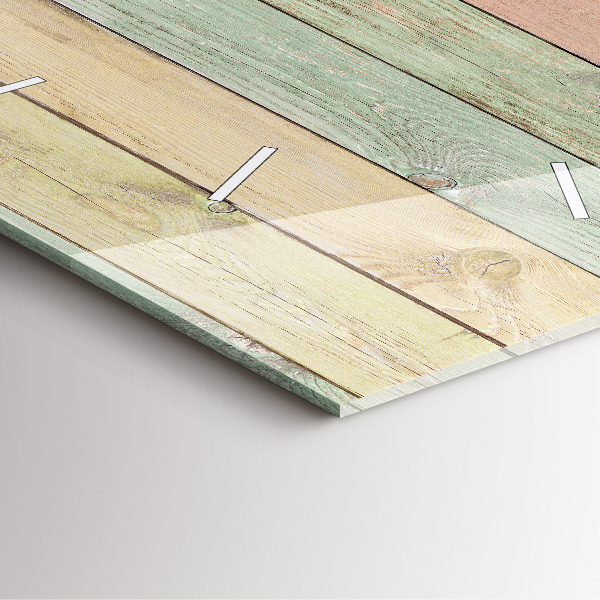 Wanduhr quadratisch Farbige Tafeln