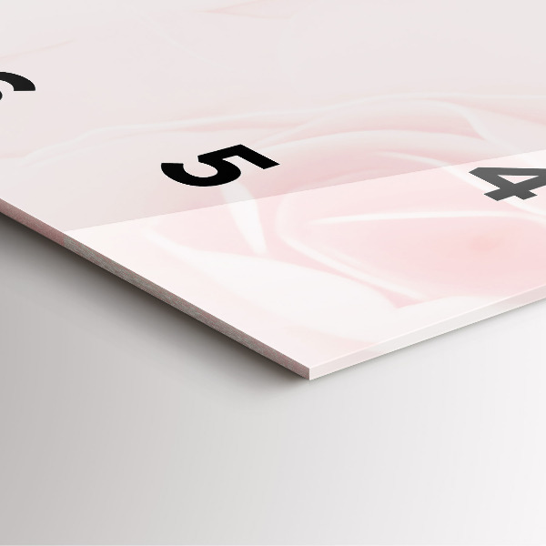 Wanduhr quadratisch Blühende Rosen